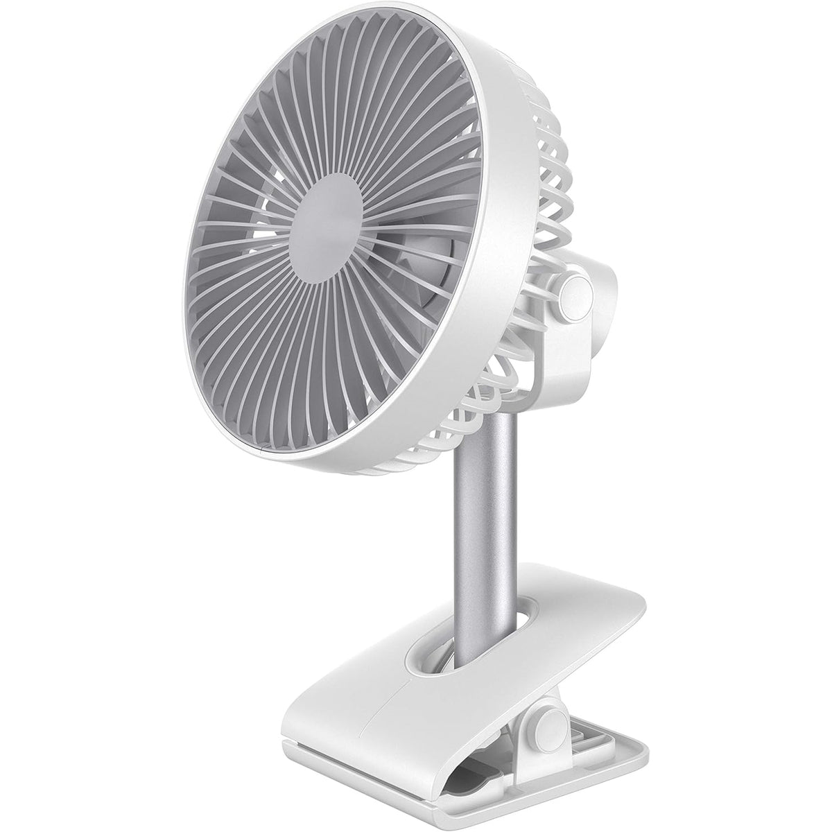 Husssh USB Rechargeable 10" Air Clip Fan - Full Charge Lasts 15 hours!
