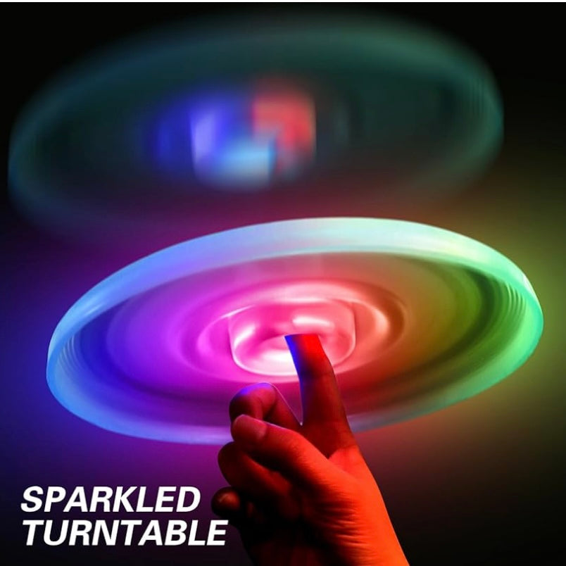 3pk LED Light Up Glow In The Dark Flying Disc Frisbee's