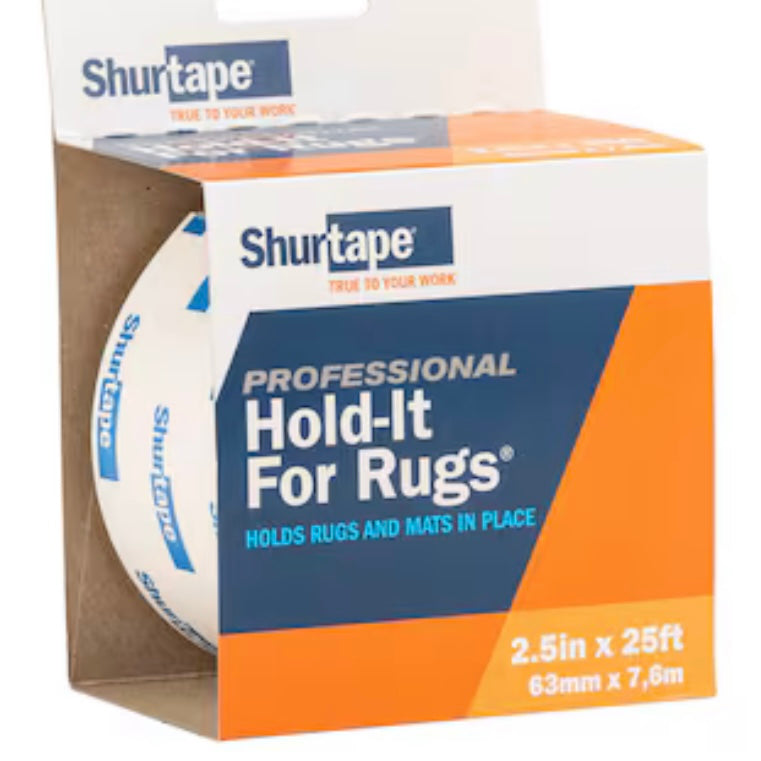 25ft x 2.5" Shurtape Professional Hold-it For Rugs