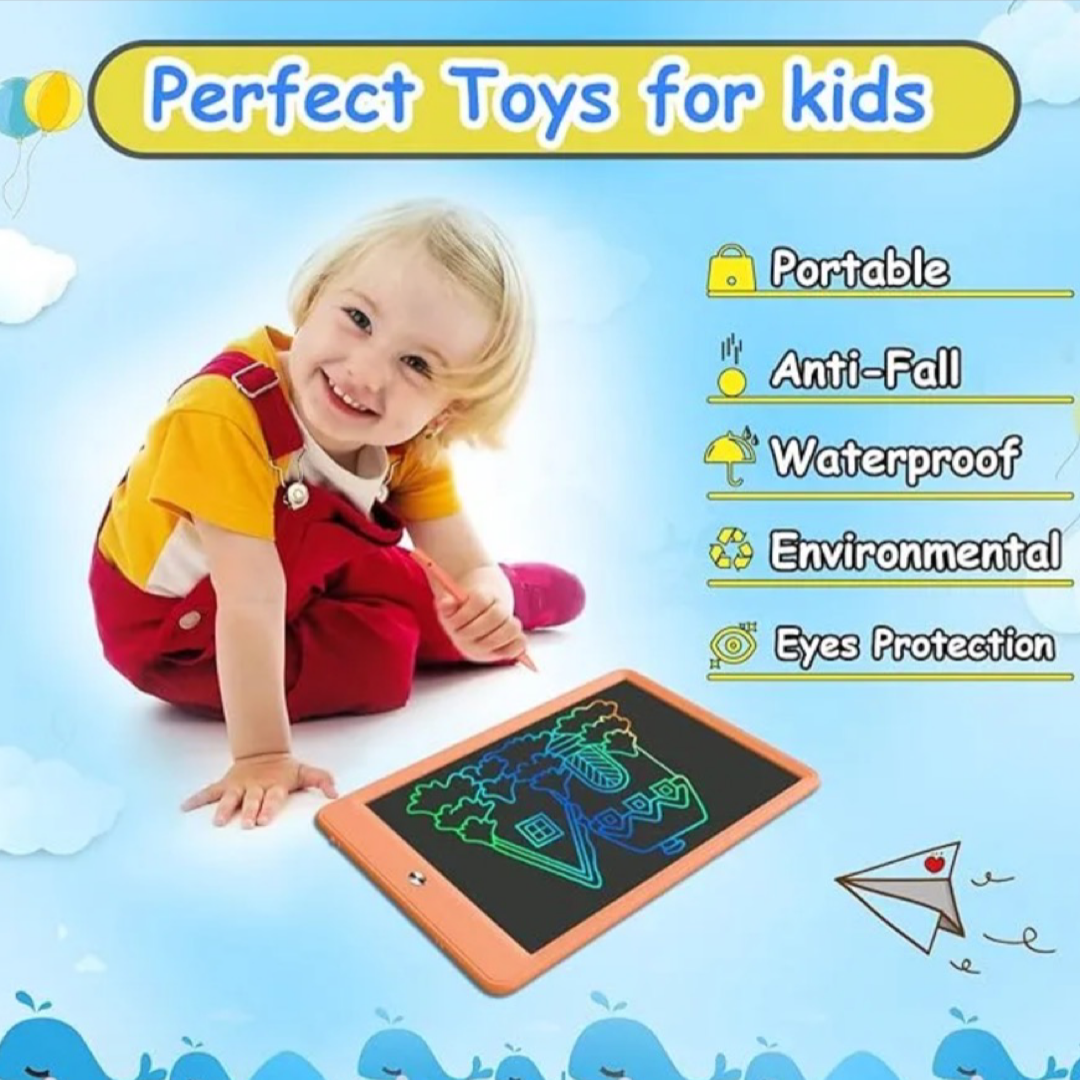 10" Colorful LCD Writing Tablet Doodle Board, Spark Your Creativity - Save Paper!