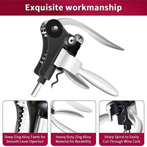 9pc Mixi Wine Opener Set w/ Corkscrew, Foil Cutter, Thermometer, Stoppers & More