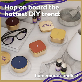 Roxy Epoxy DIY Soy Candle Making Kit w/ 4 Tins, Wax, Thermometer & More!