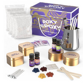 Roxy Epoxy DIY Soy Candle Making Kit w/ 4 Tins, Wax, Thermometer & More!