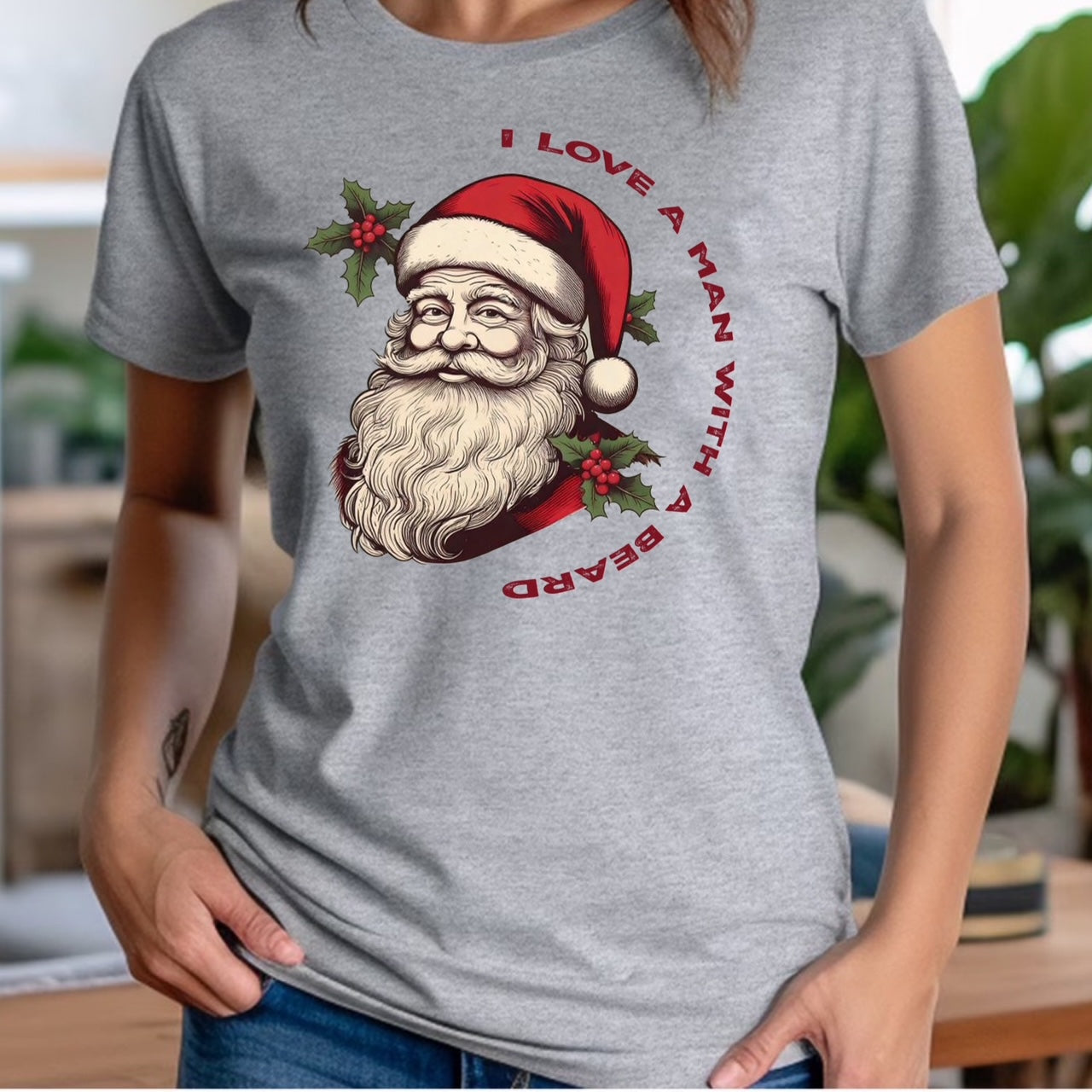 "Man With A Beard" Premium Midweight Ringspun Cotton T-Shirt - Mens/Womens Fits