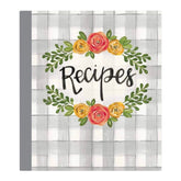 Recipe Storage Binder Includes 20 Lined Cards w/Clear Acrylic Sheets, Dividers & More!