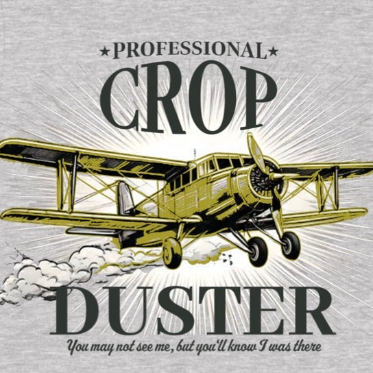 "Crop Duster" Premium Midweight Ringspun Cotton T-Shirt - Mens/Womens Fits