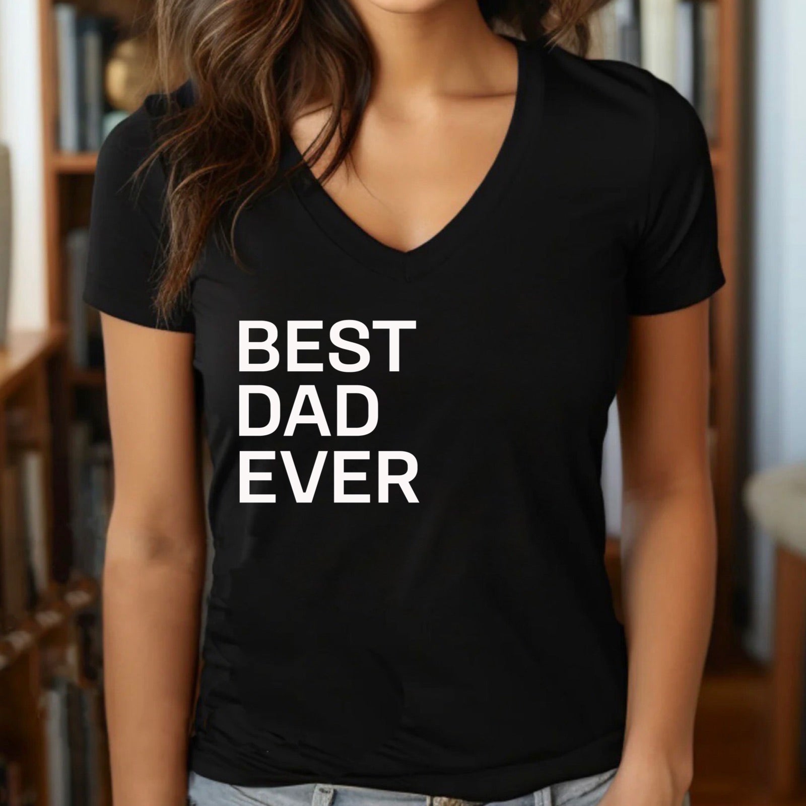 "Best Dad Ever" Premium Midweight Ringspun Cotton T-Shirt - Mens/Womens Fits