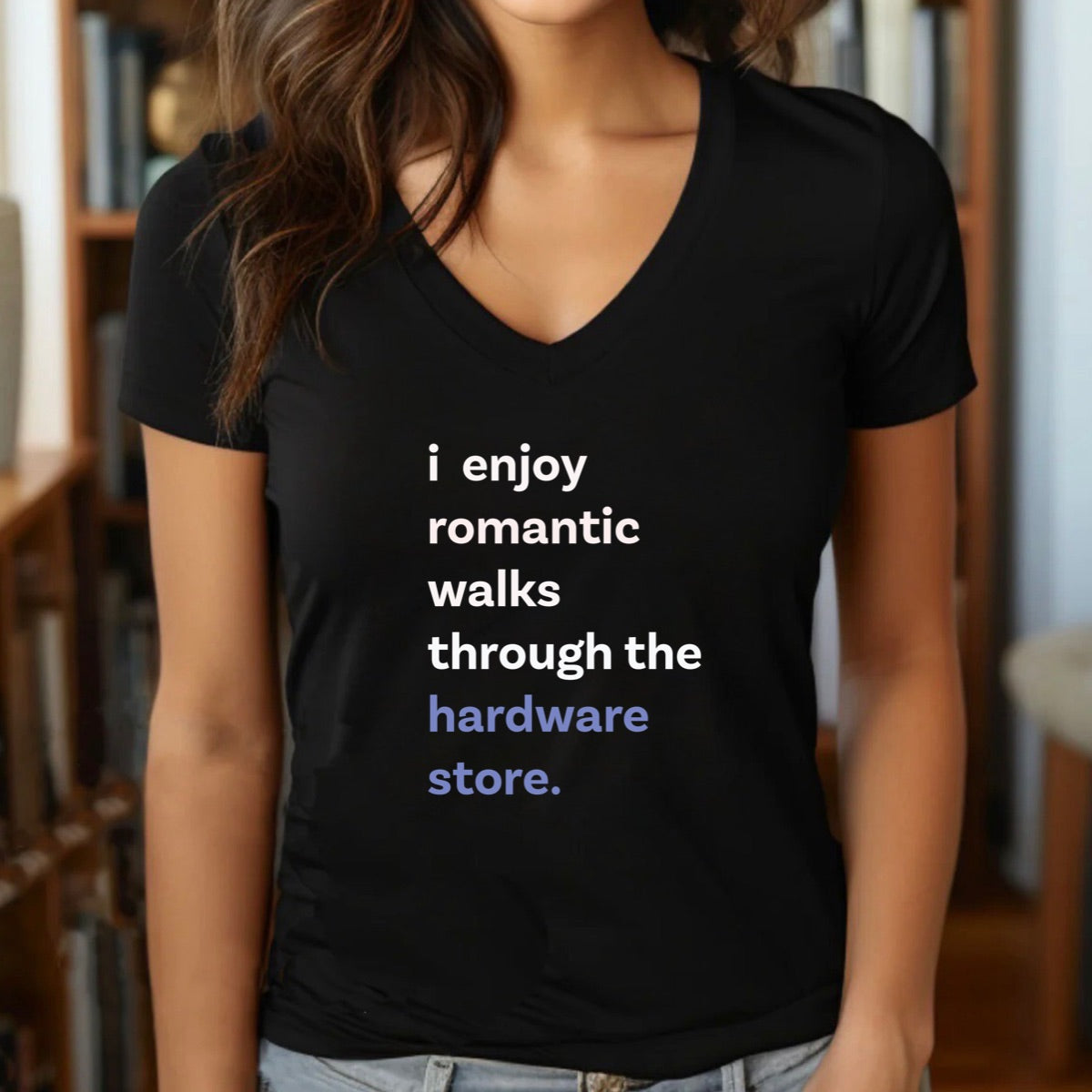 "I Enjoy Romantic Walks" Premium Midweight Ringspun Cotton T-Shirt - Mens/Womens Fits