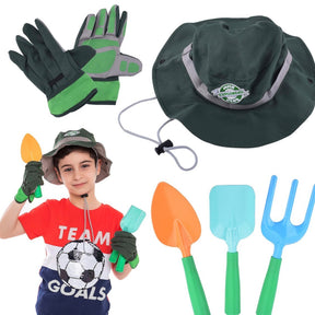 Joyin  6pc Kids  Garden Tool Set For Outdoor Play - Includes Gloves & Hat