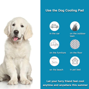 19" x 17" Pet Cooling Mat for Crate, Couch or Floor - Washable Indoor Outdoor