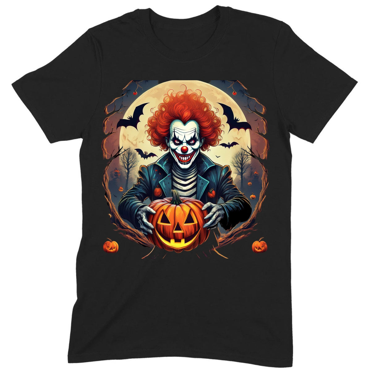 "Creepy Clown" Premium Midweight Ringspun Cotton T-Shirt - Mens/Womens Fits