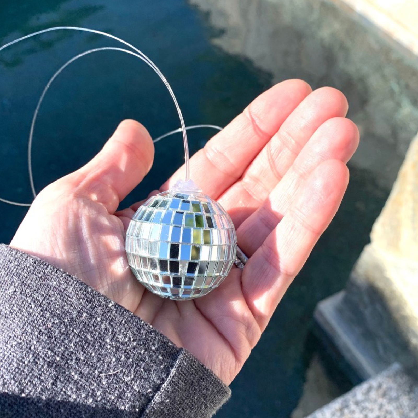 2" Disco Ball Ornament For Rear View Mirror - Party Ball!