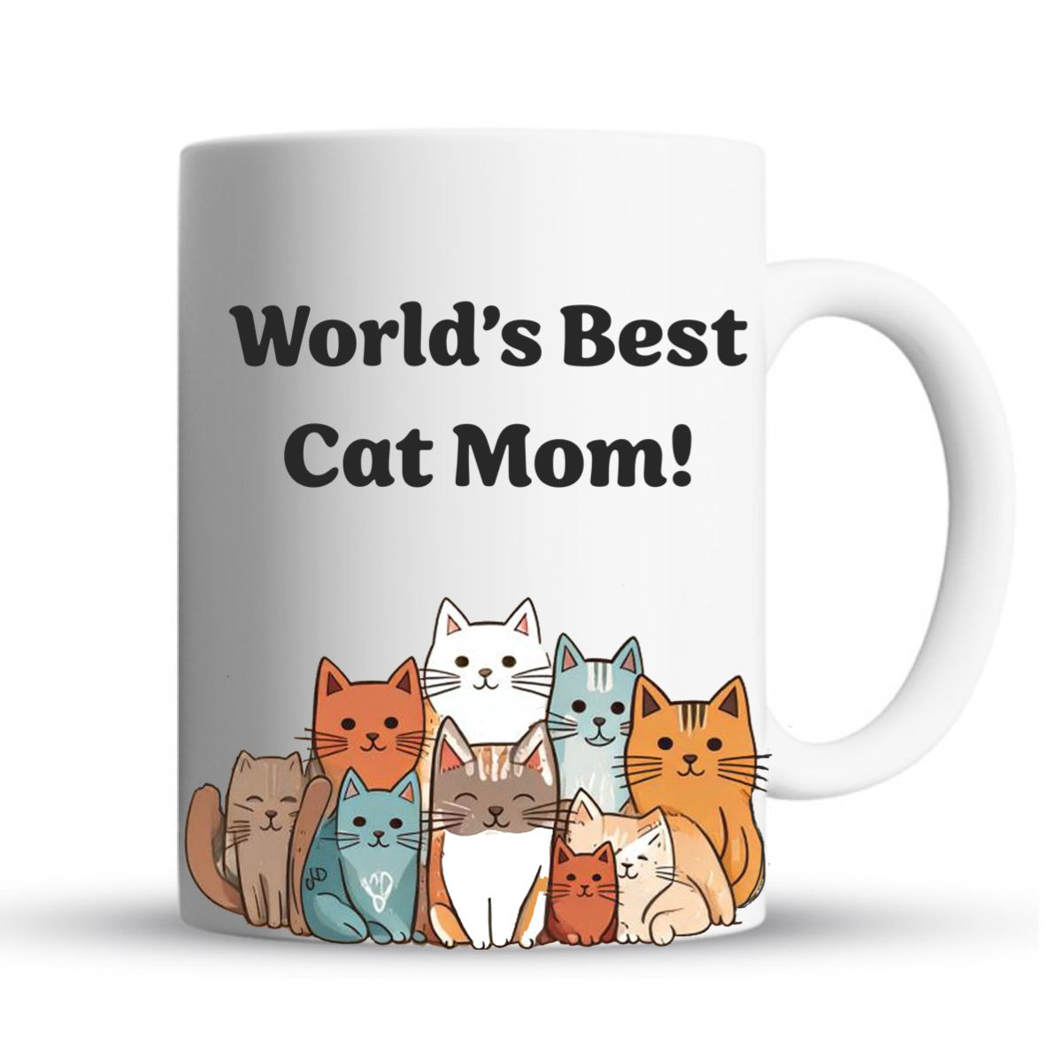 "World's Best Cat Mom" Large 15oz Mug - Funny Gift for Friends and Family