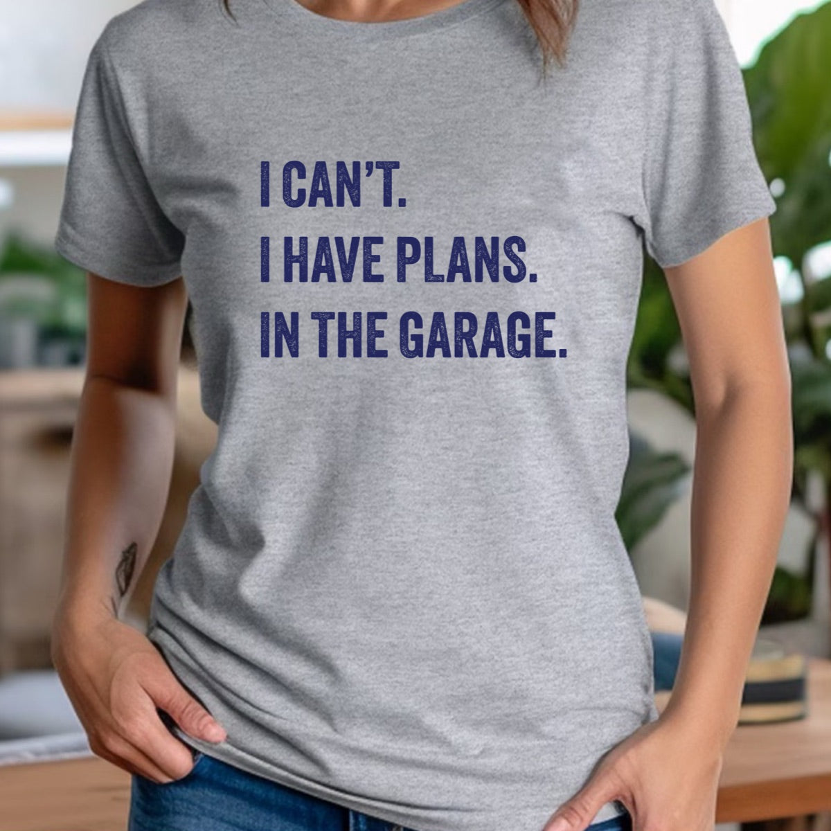 "Have Plans In The Garage" Premium Midweight Ringspun Cotton T-Shirt - Mens/Womens Fits