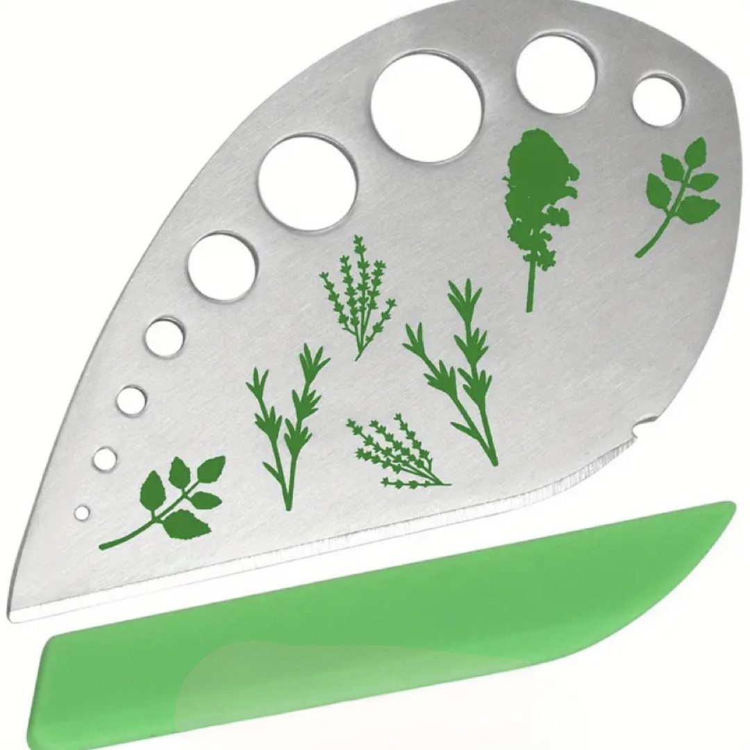 Blake & Croft Stainless Steel Herb Stripper & Cutter - Multi Purpose Kitchen Tool