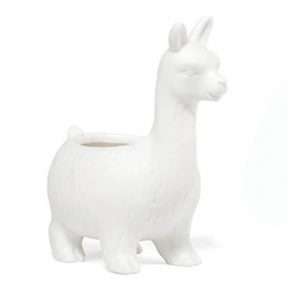 6" Porcelain Lloyd The Llama Planter By Kikkerland