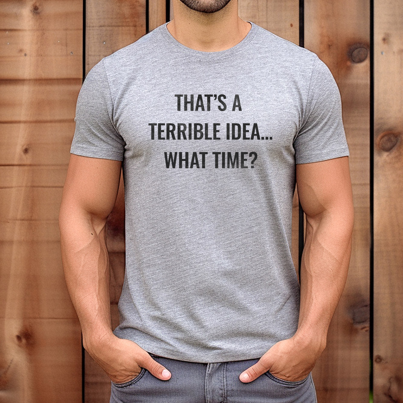 "Terrible Idea" Premium Midweight Ringspun Cotton T-Shirt - Mens/Womens Fits