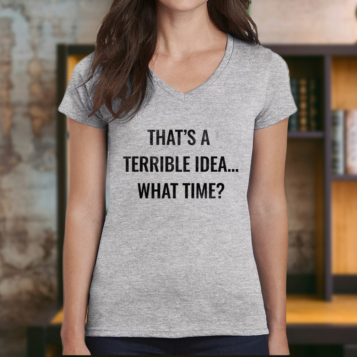 "Terrible Idea" Premium Midweight Ringspun Cotton T-Shirt - Mens/Womens Fits