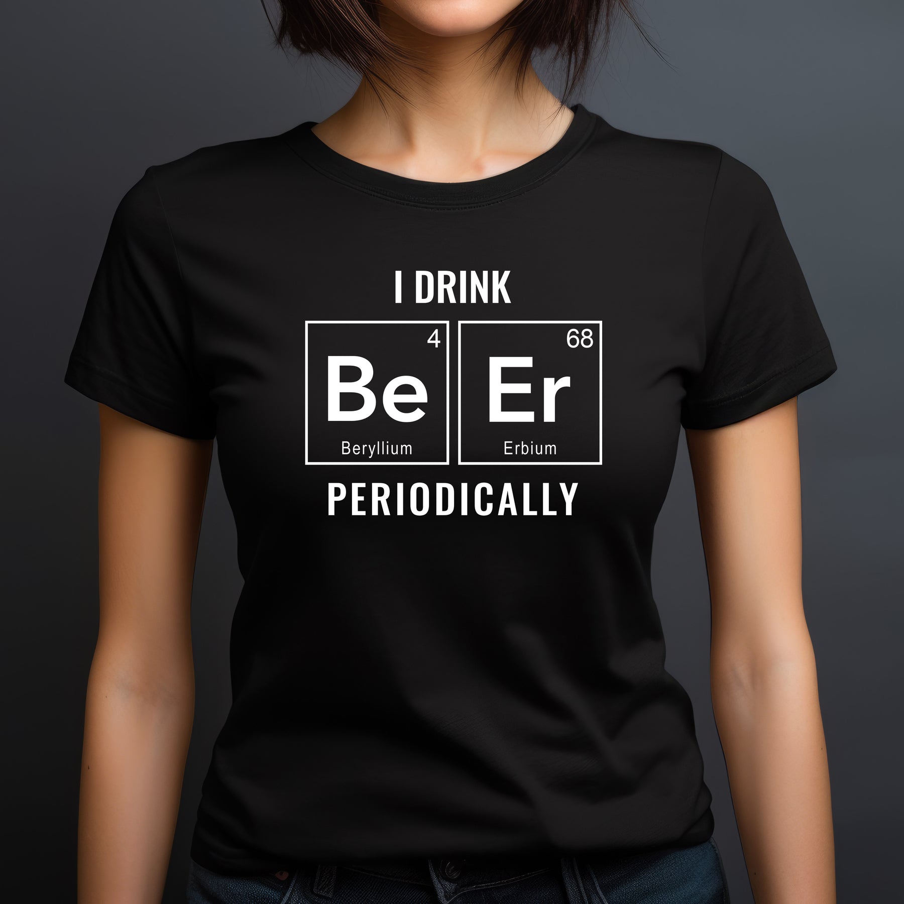 "I Drink Periodically" Premium Midweight Ringspun Cotton T-Shirt - Mens/Womens Fits
