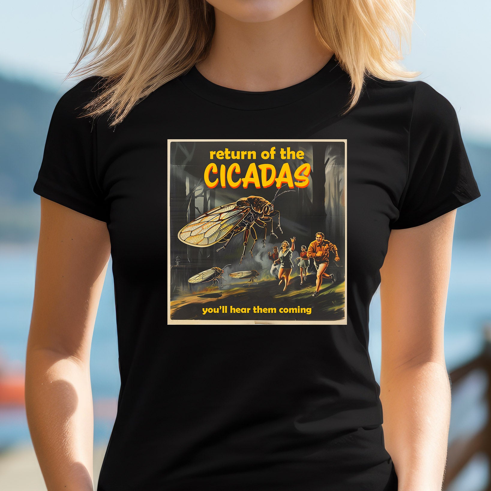 "Return of the Cicadas" Premium Midweight Ringspun Cotton T-Shirt - Mens/Womens Fits