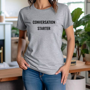 "Conversation Starter" Premium Midweight Ringspun Cotton T-Shirt - Mens/Womens Fits