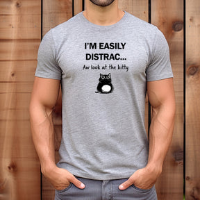 "Easily Distracted" Premium Midweight Ringspun Cotton T-Shirt - Mens/Womens Fits