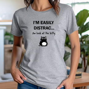 "Easily Distracted" Premium Midweight Ringspun Cotton T-Shirt - Mens/Womens Fits