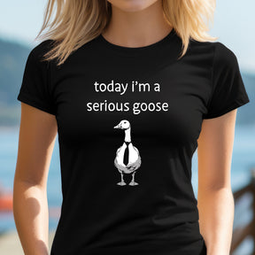 "Serious Goose" Premium Midweight Ringspun Cotton T-Shirt - Mens/Womens Fits