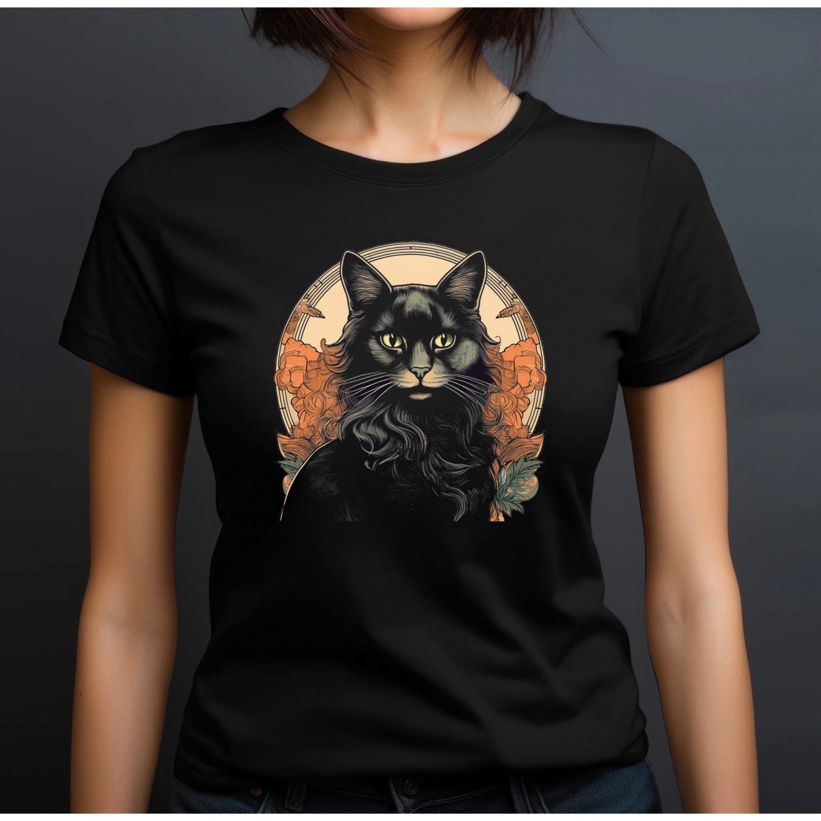 "Black Cat" Premium Midweight Ringspun Cotton T-Shirt - Mens/Womens Fits