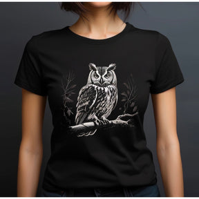 "Intricate Owl" Premium Midweight Ringspun Cotton T-Shirt - Mens/Womens Fits