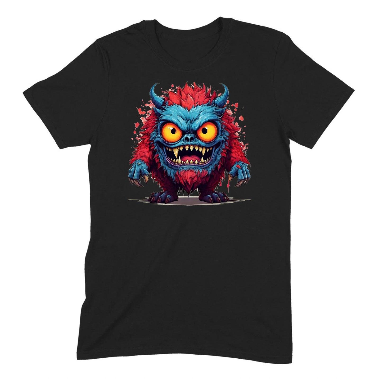 "Cute Red Monster" Premium Midweight Ringspun Cotton T-Shirt - Mens/Womens Fits