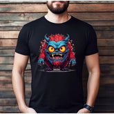 "Cute Red Monster" Premium Midweight Ringspun Cotton T-Shirt - Mens/Womens Fits