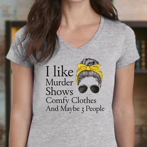 "I Like Murder Shows" Premium Midweight Ringspun Cotton T-Shirt - Mens/Womens Fits