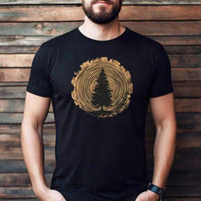 "Tree Rings" Premium Midweight Ringspun Cotton T-Shirt - Mens/Womens Fits