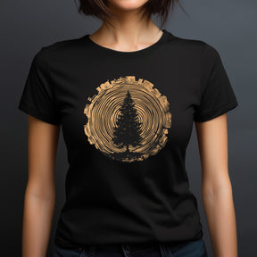 "Tree Rings" Premium Midweight Ringspun Cotton T-Shirt - Mens/Womens Fits