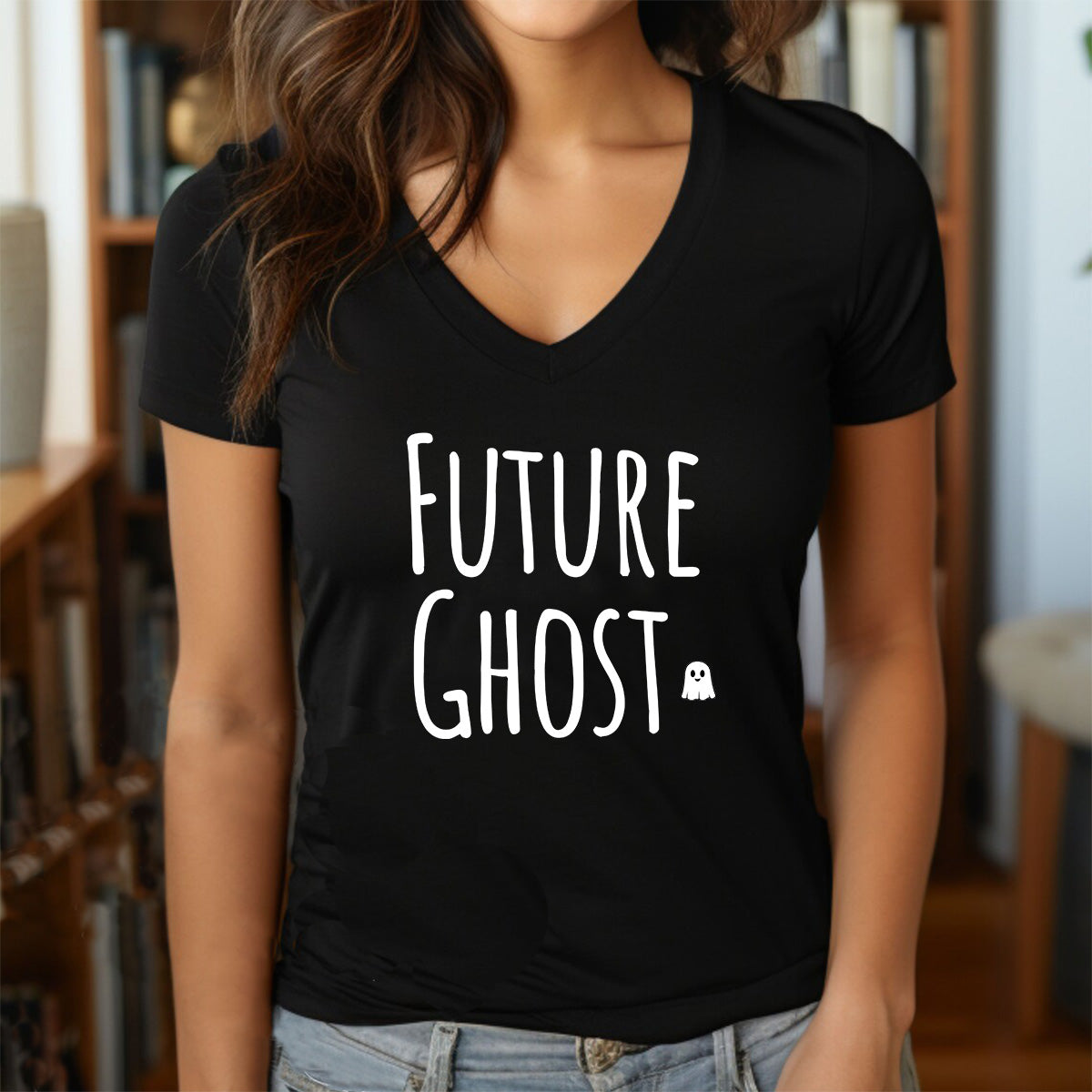 "Future Ghost" Premium Midweight Ringspun Cotton T-Shirt - Mens/Womens Fits