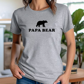 "Papa Bear" Premium Midweight Ringspun Cotton T-Shirt - Mens/Womens Fits