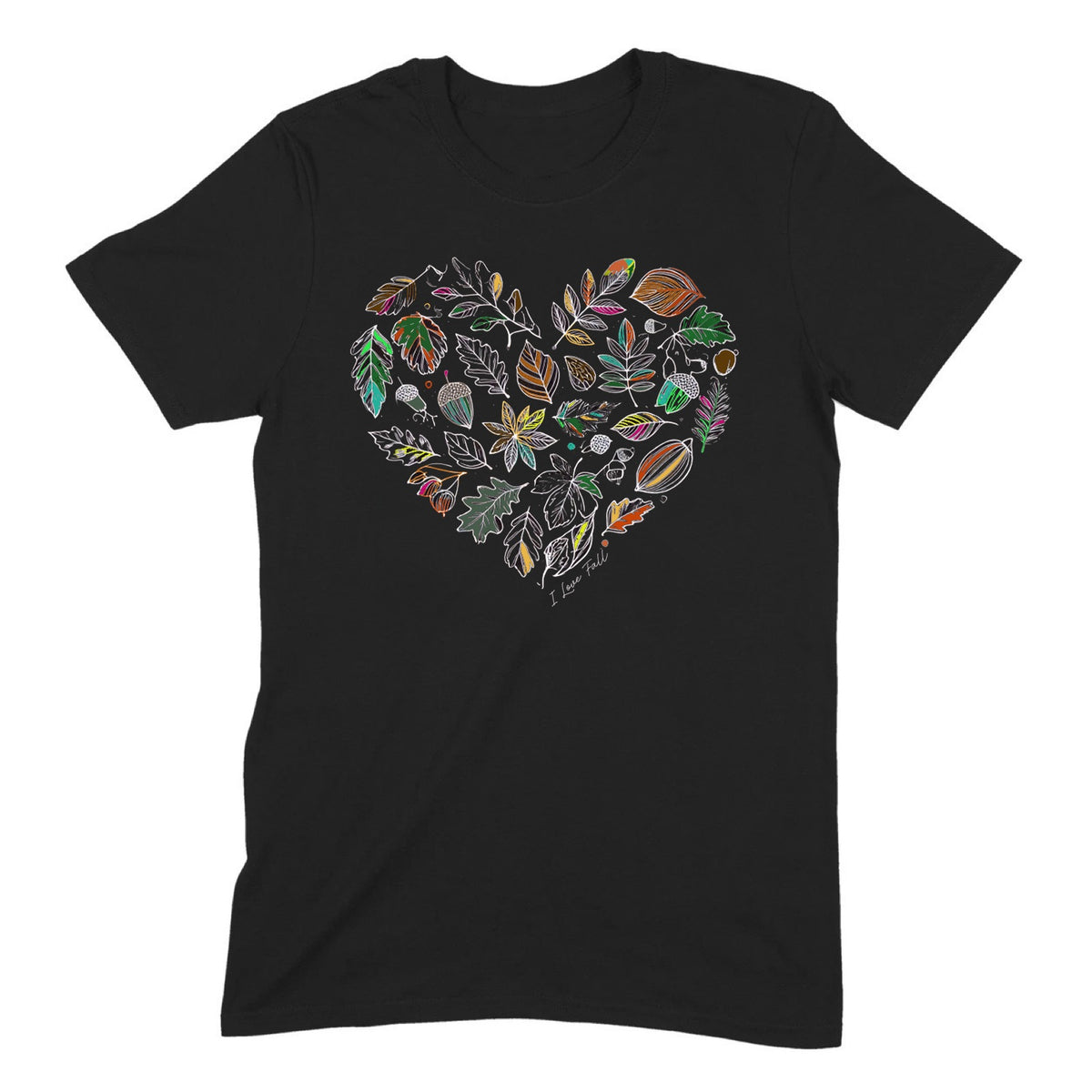 "I Love Fall" Premium Midweight Ringspun Cotton T-Shirt - Mens/Womens Fits