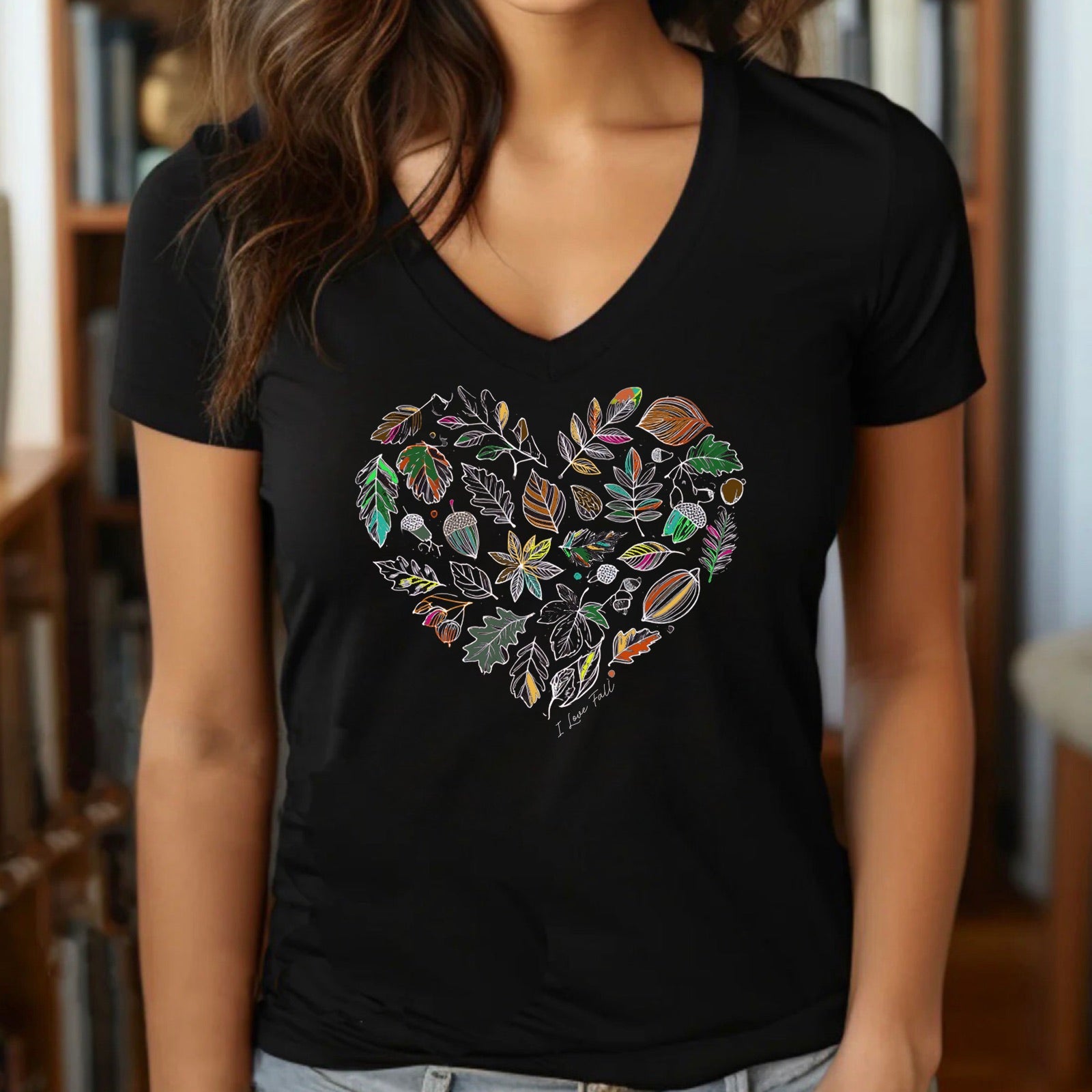 "I Love Fall" Premium Midweight Ringspun Cotton T-Shirt - Mens/Womens Fits