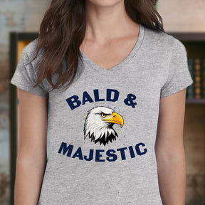 "Bald And Majestic" Premium Midweight Ringspun Cotton T-Shirt - Mens/Womens Fits