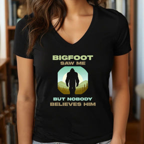 "Bigfoot Saw Me" Premium Midweight Ringspun Cotton T-Shirt - Mens/Womens Fits