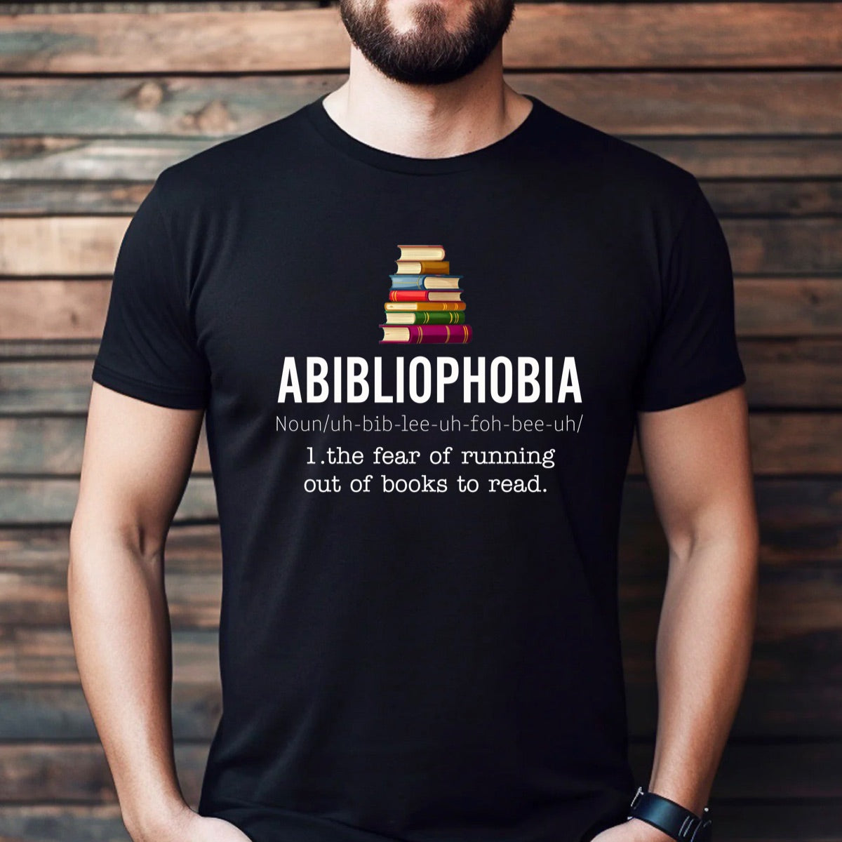 "Abibliophobia" Premium Midweight Ringspun Cotton T-Shirt - Mens/Womens Fits