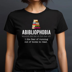 "Abibliophobia" Premium Midweight Ringspun Cotton T-Shirt - Mens/Womens Fits