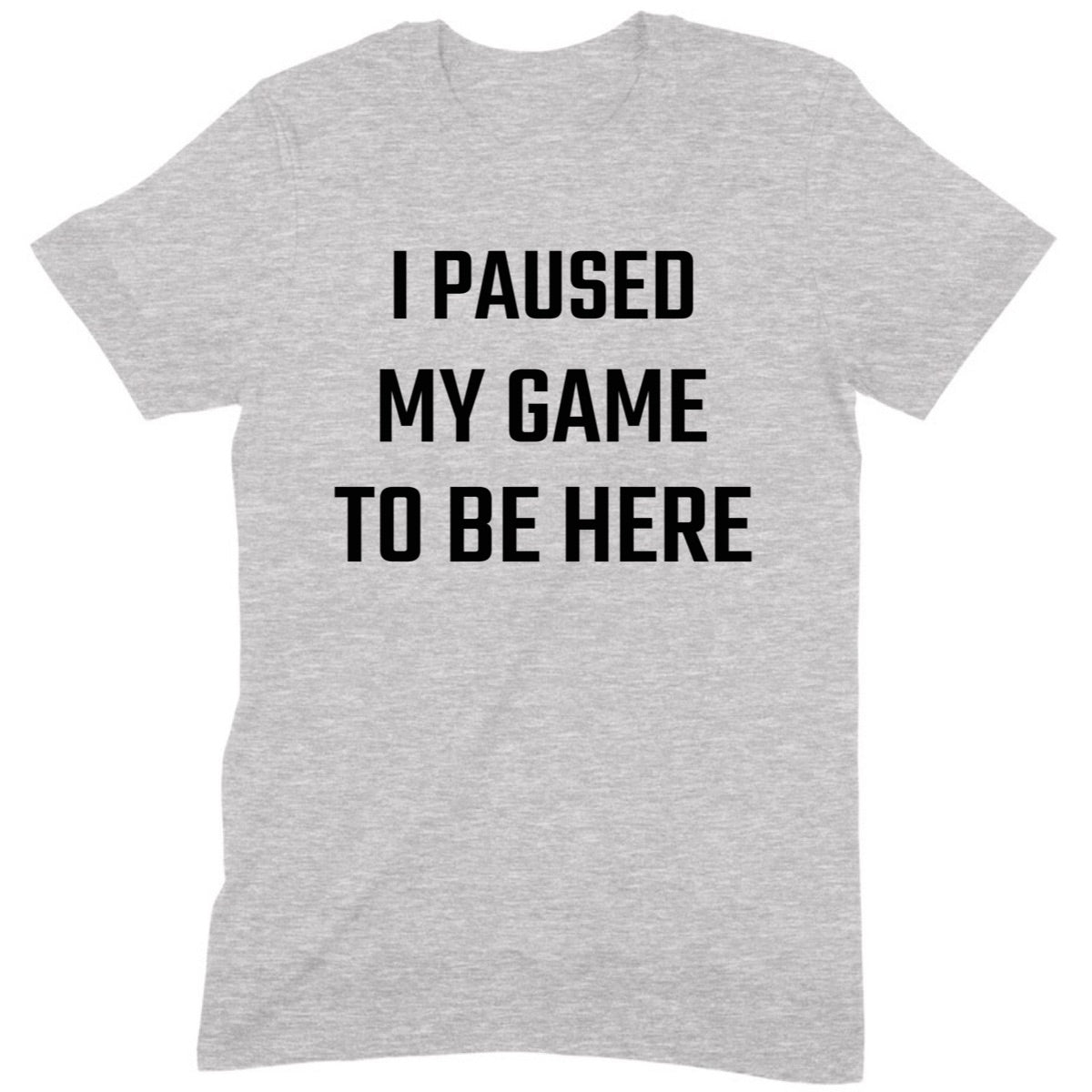 "I Paused My Game" Premium Midweight Ringspun Cotton T-Shirt - Mens/Womens Fits