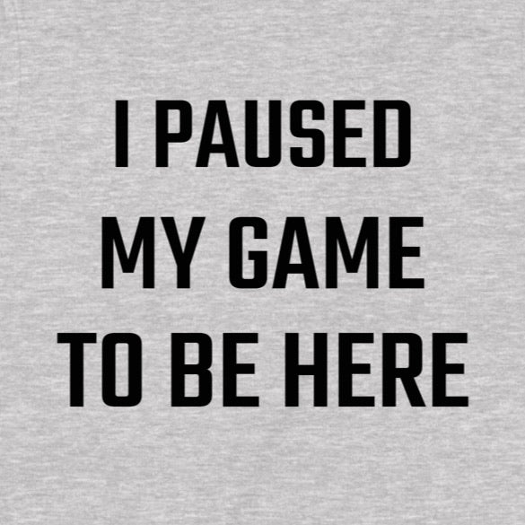 "I Paused My Game" Premium Midweight Ringspun Cotton T-Shirt - Mens/Womens Fits