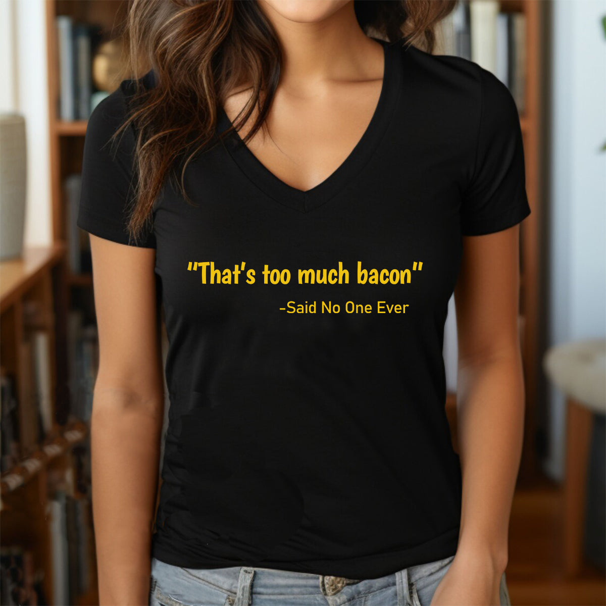 "Too Much Bacon" Premium Midweight Ringspun Cotton T-Shirt - Mens/Womens Fits