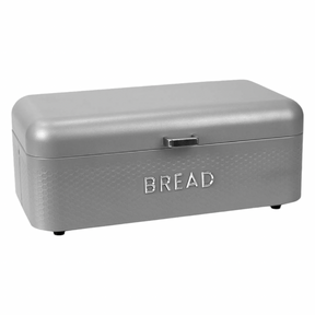 16.5" Home Basics Matte Finished Steel Bread Box w/ Ventilation