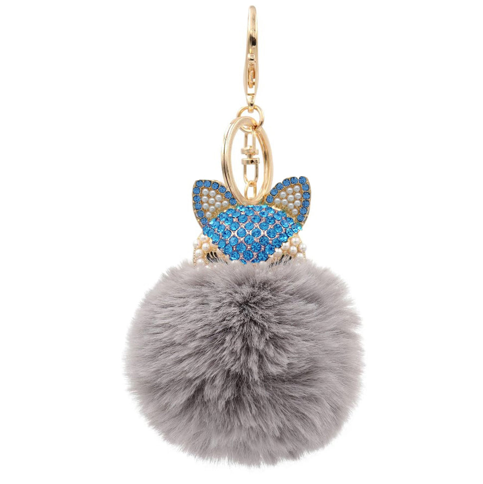 Fashion PU Leather Animal Key Chain Gift Mouse Dog Design Keychain