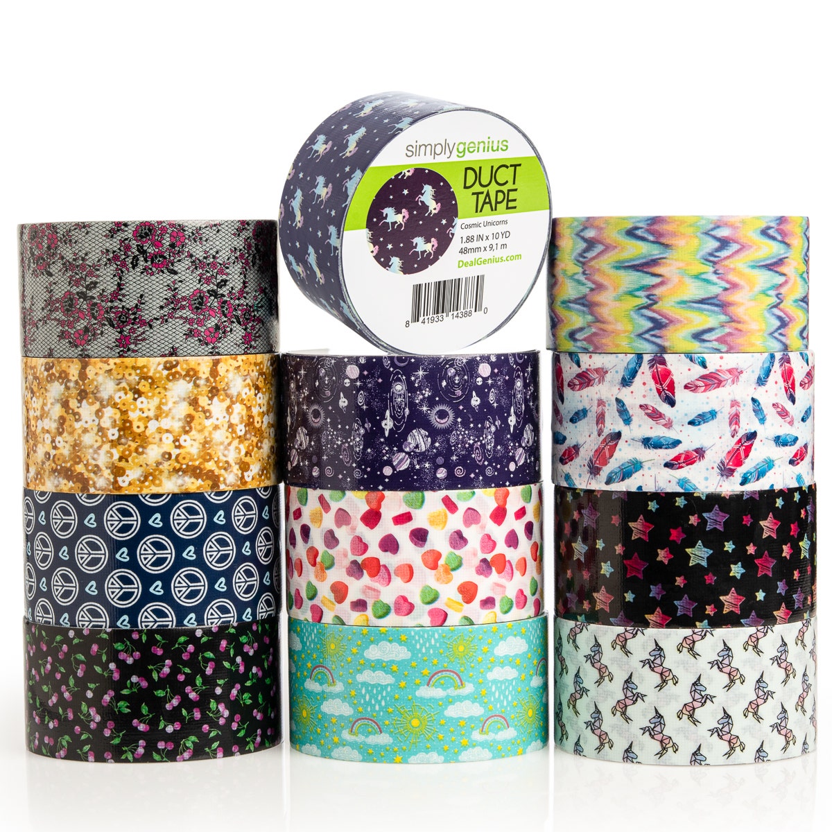 Premium Photo  Big and small rolls of colorful duct tape. home improvement  concept