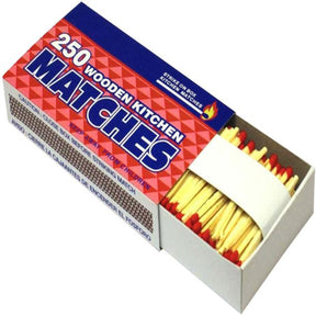 500ct Flare Wooden Kitchen Matches – Strike On Box